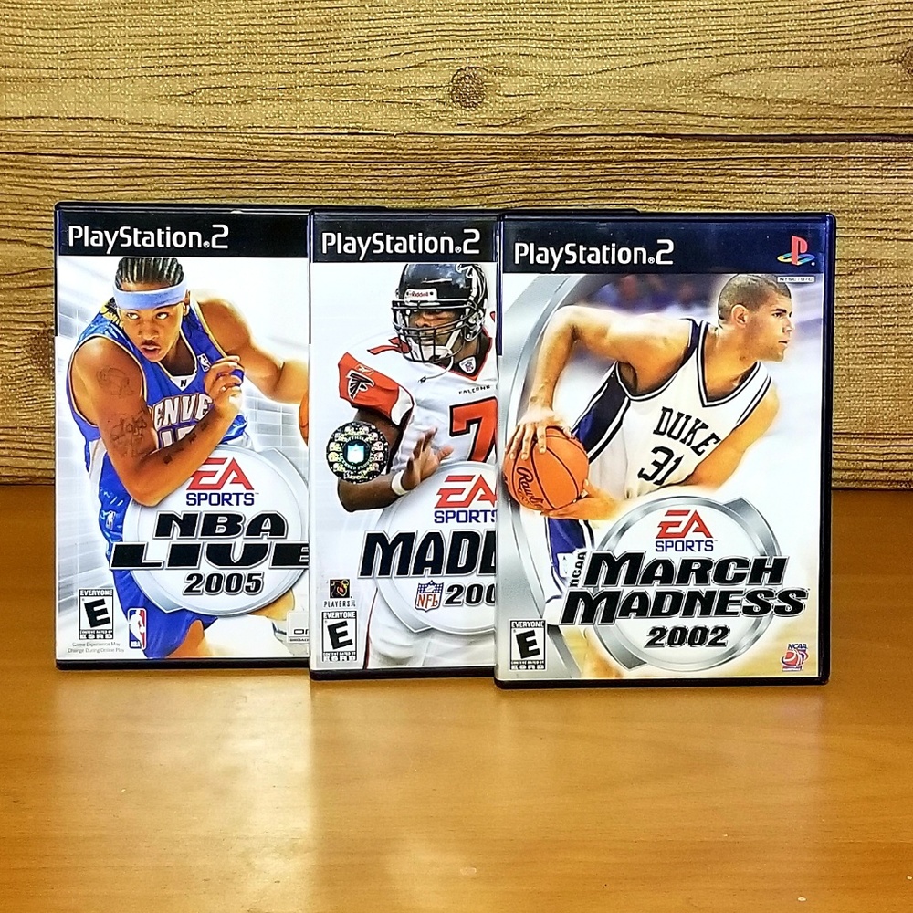 VINTAGE Sony PlayStation 2 EA SPORTS Games Lot